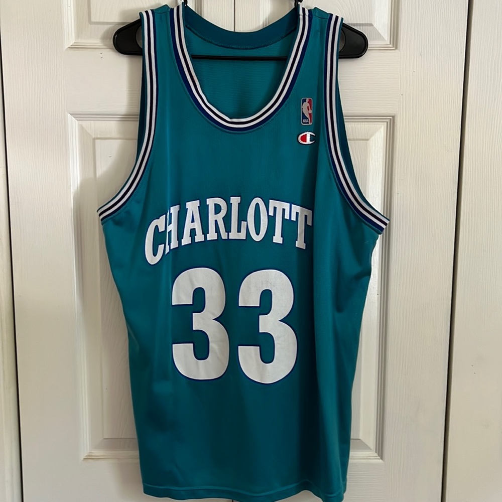 Champion NBA Charlotte Hornets basketball jersey #33 Mourning XL - No tags